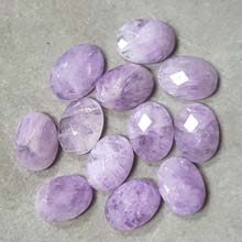 12X16MM FACETED OVAL CABOCHON CAPE AMETHYST(8PCS/BAG)